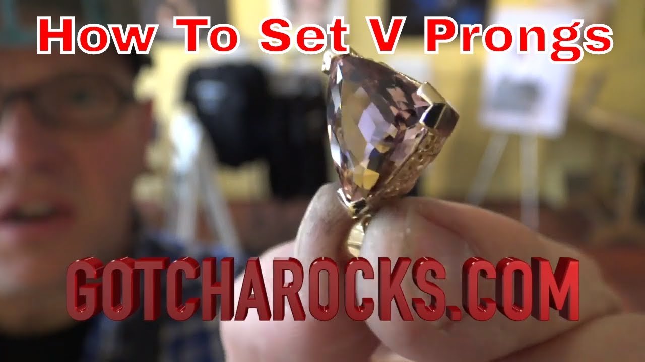How to set gemstones in prongs